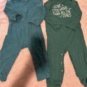 Charming Green Bodysuit Set for Kids